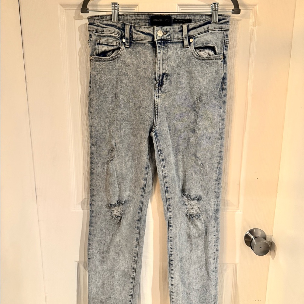 Kendall & Kylie Light Gray High Rise Jeans
